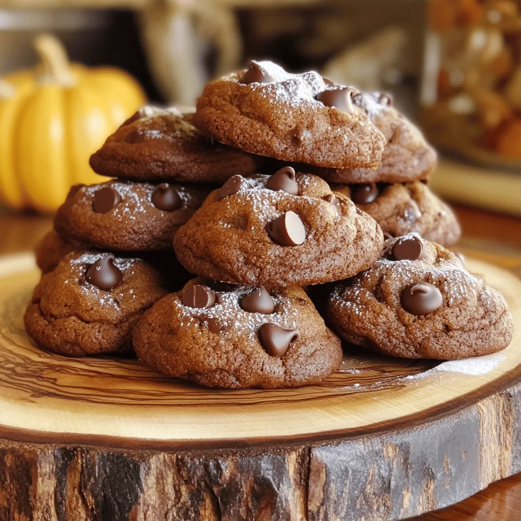 Brownie Batter Pumpkin Cookies Delightful Fall Treat