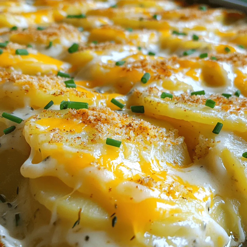 Cheesy Potato Casserole Comforting and Creamy Delight