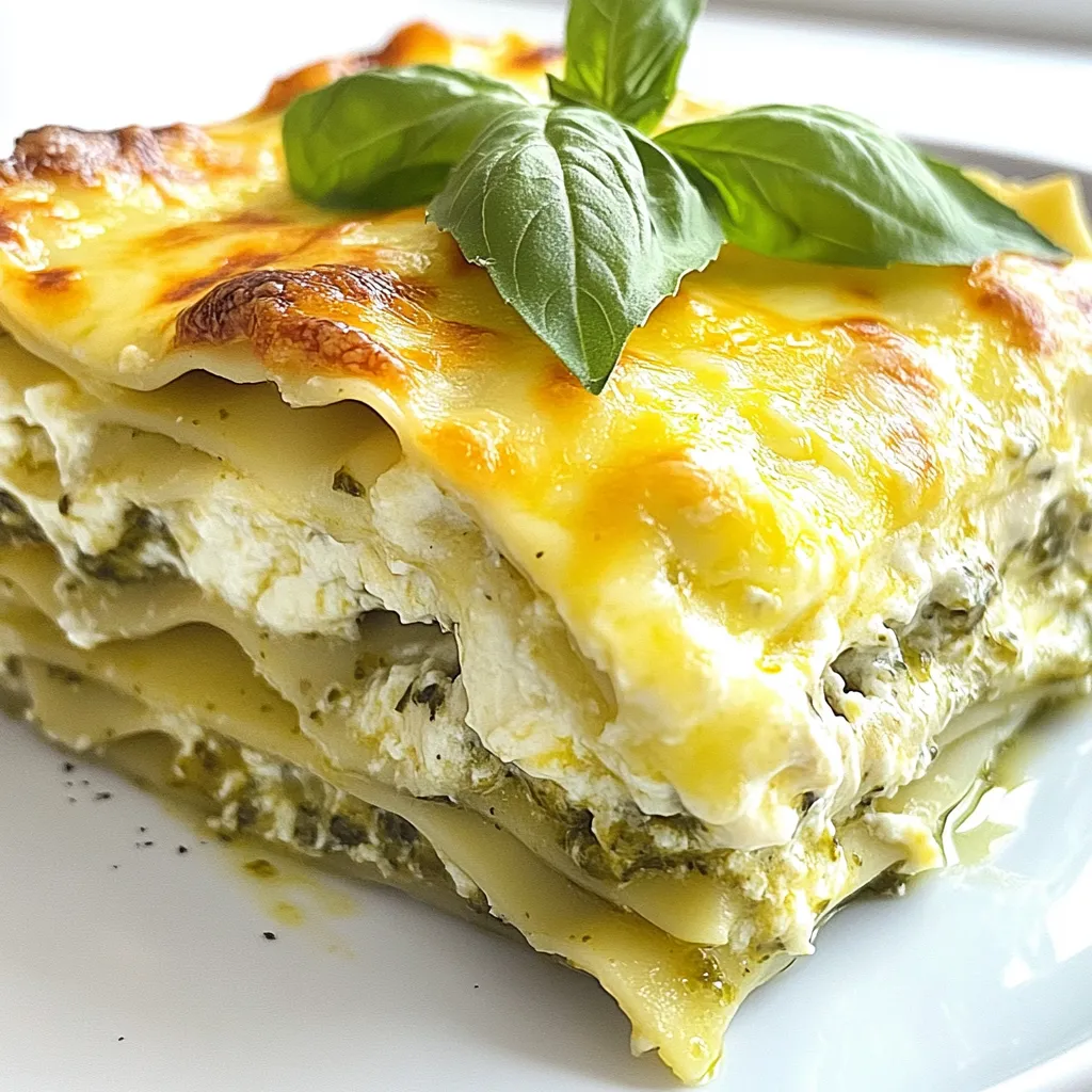 Creamy Pesto Chicken Lasagna Rich and Flavorful Meal