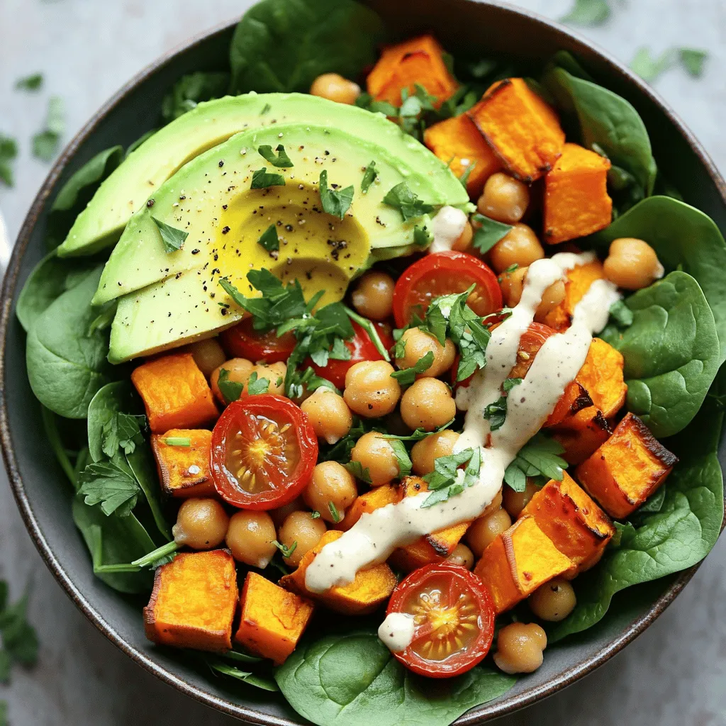 Savory Sweet Potato Chickpea Buddha Bowl Recipe