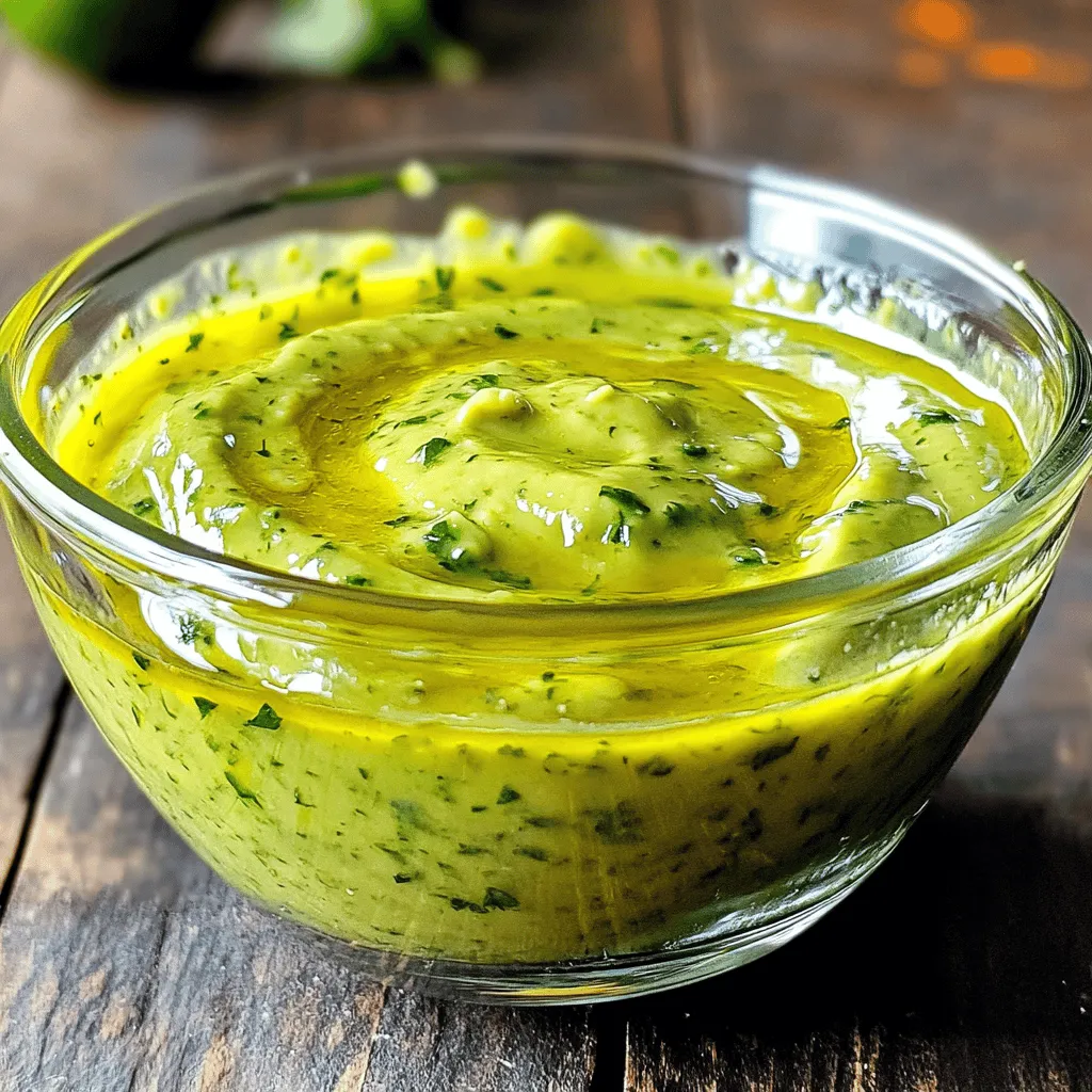 Avocado Cilantro Lime Dressing Fresh and Zesty Flavor