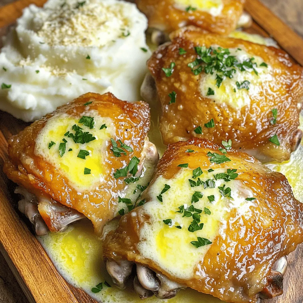 Slow Cooker Garlic Parmesan Chicken Thighs Recipe