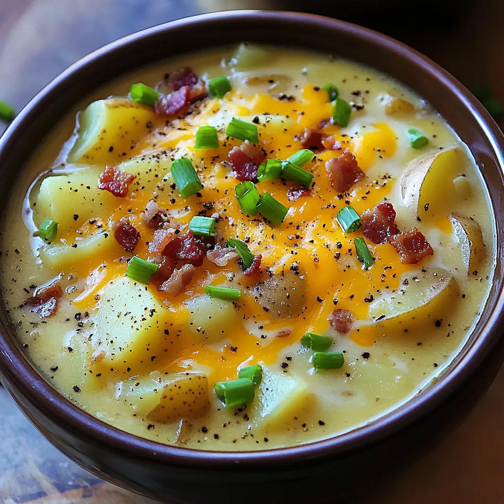 Slow Cooker Loaded Potato Soup Creamy and Comforting
