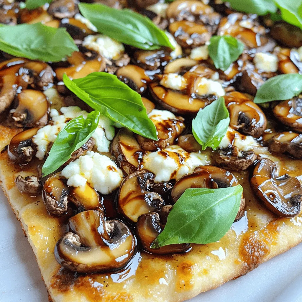 Balsamic Mushroom Flatbread Simple and Tasty Recipe