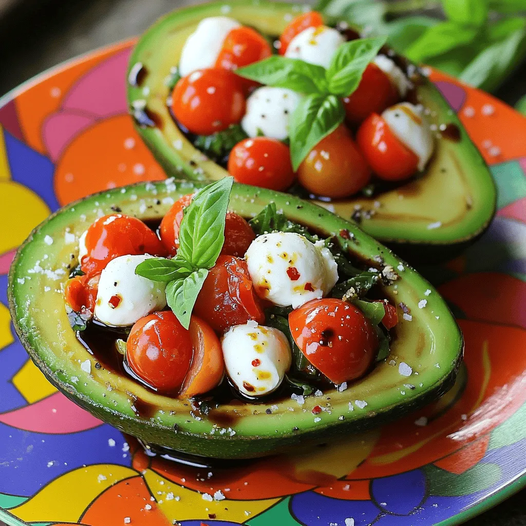 Caprese Stuffed Avocados Tasty and Simple Treat