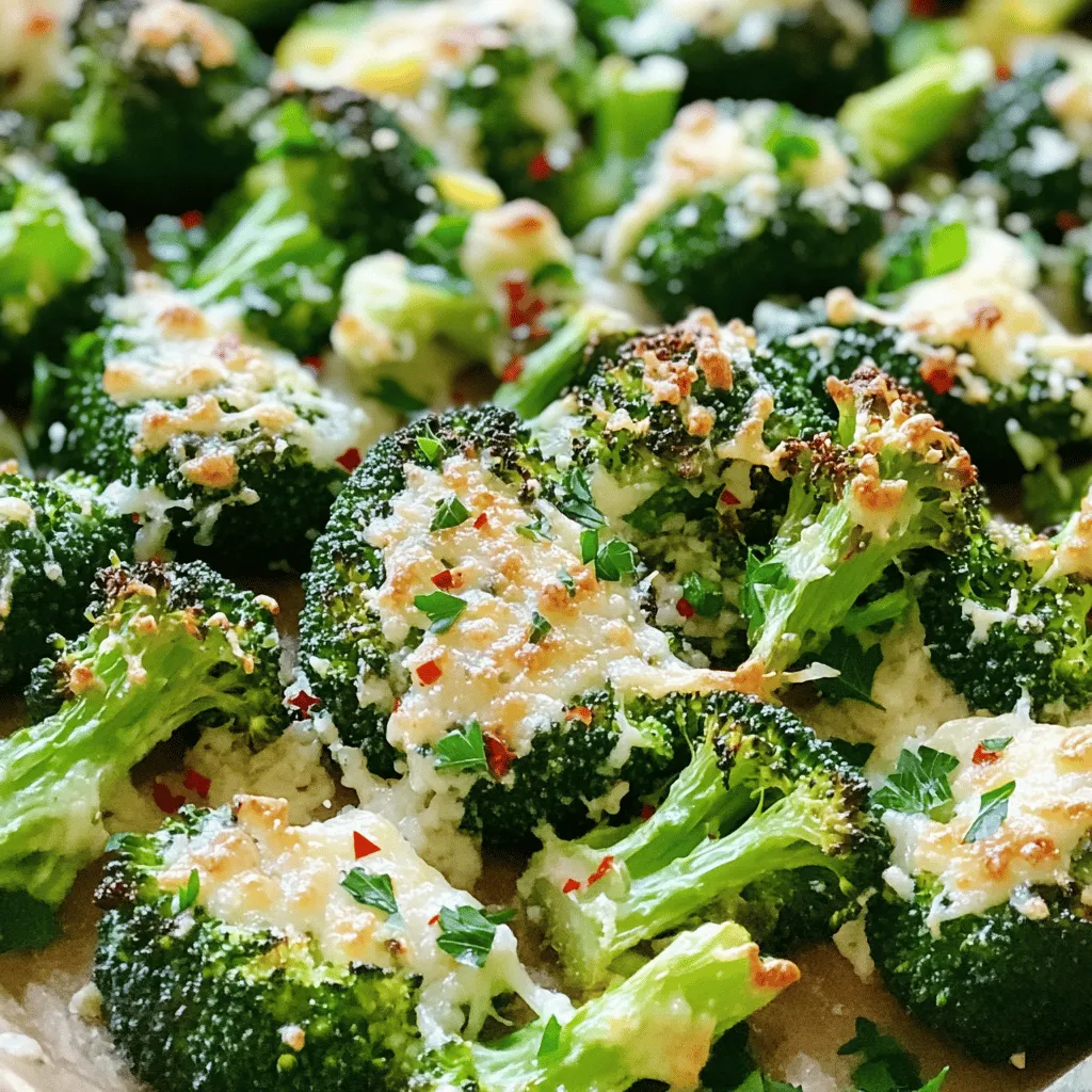 Parmesan Roasted Broccoli Simple and Flavorful Snack
