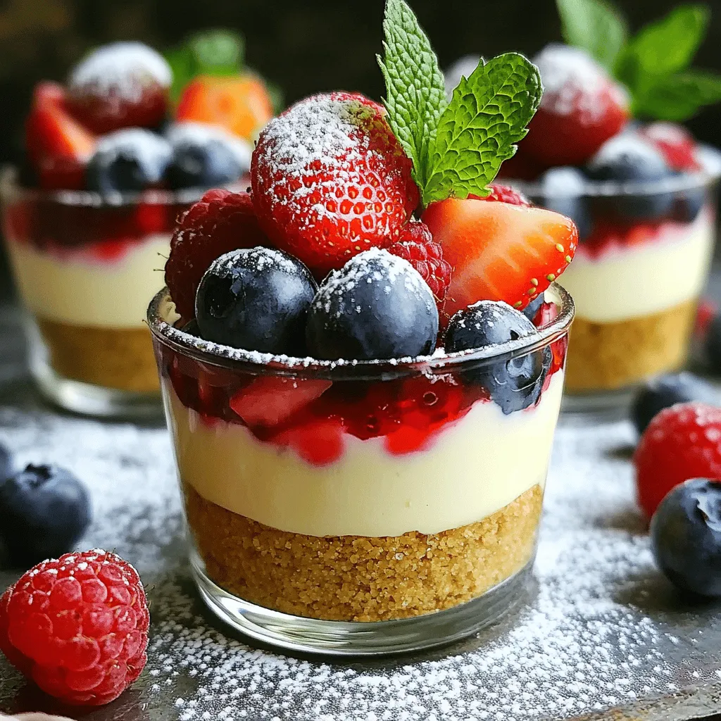 No-Bake Cheesecake Cups Creamy Delight Recipe