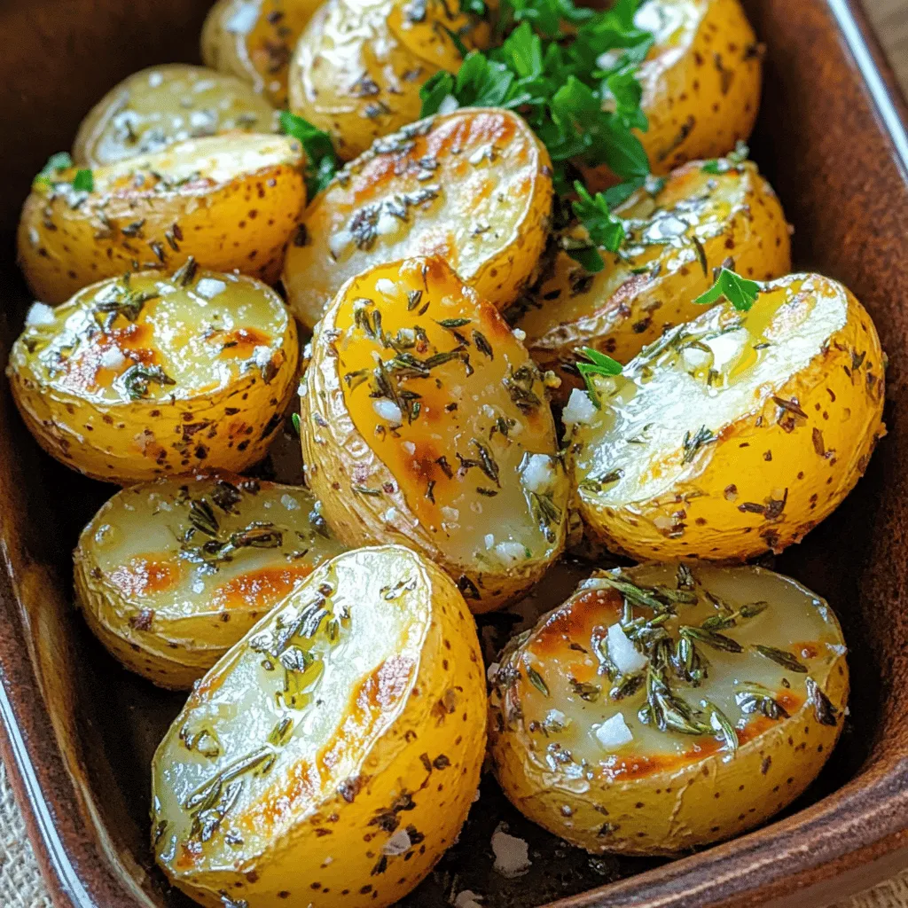 Garlic Herb Roasted Baby Potatoes Simple and Tasty