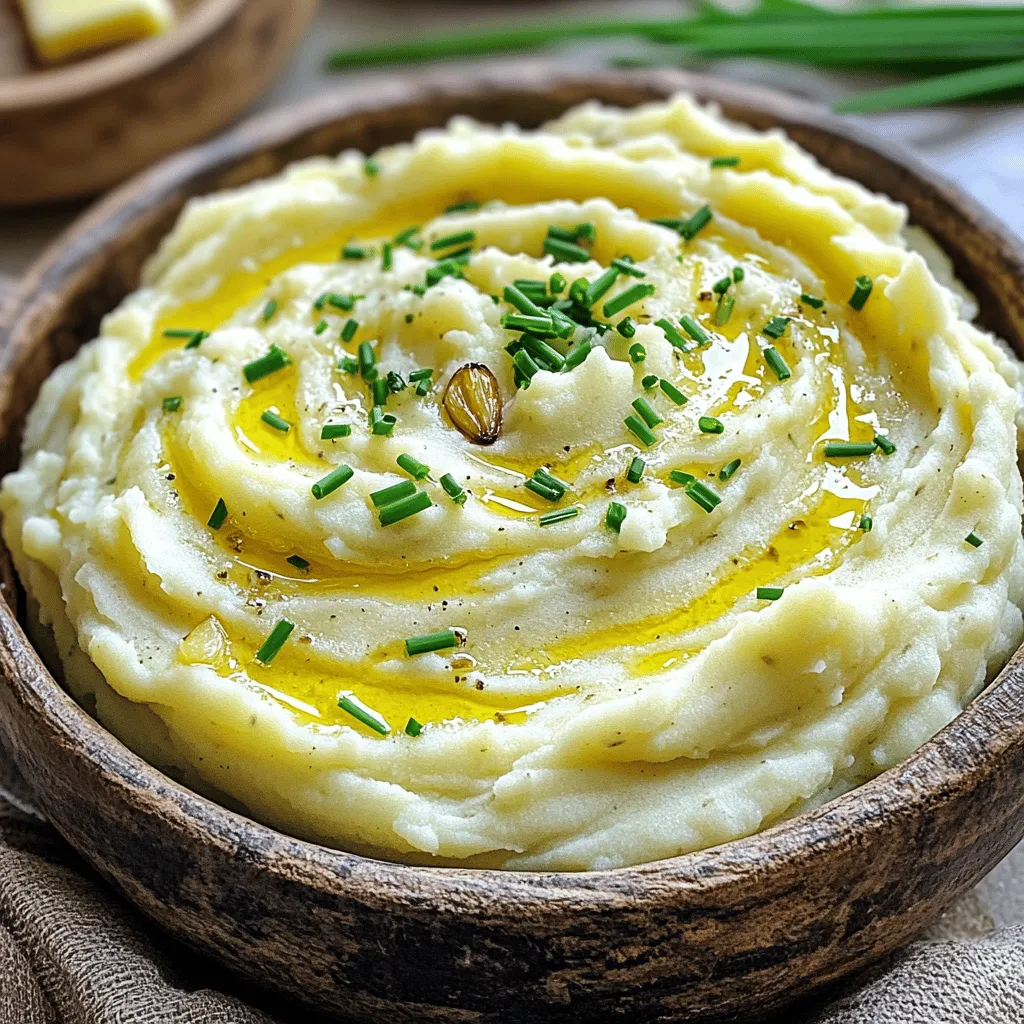 Roasted Garlic Mashed Potatoes Creamy Flavor Delight