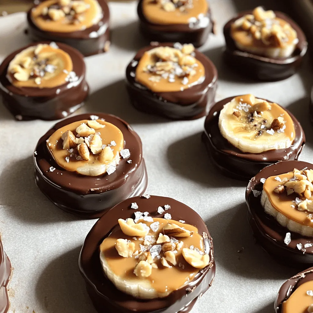 Chocolate Peanut Butter Banana Bites Simple Snack Treat