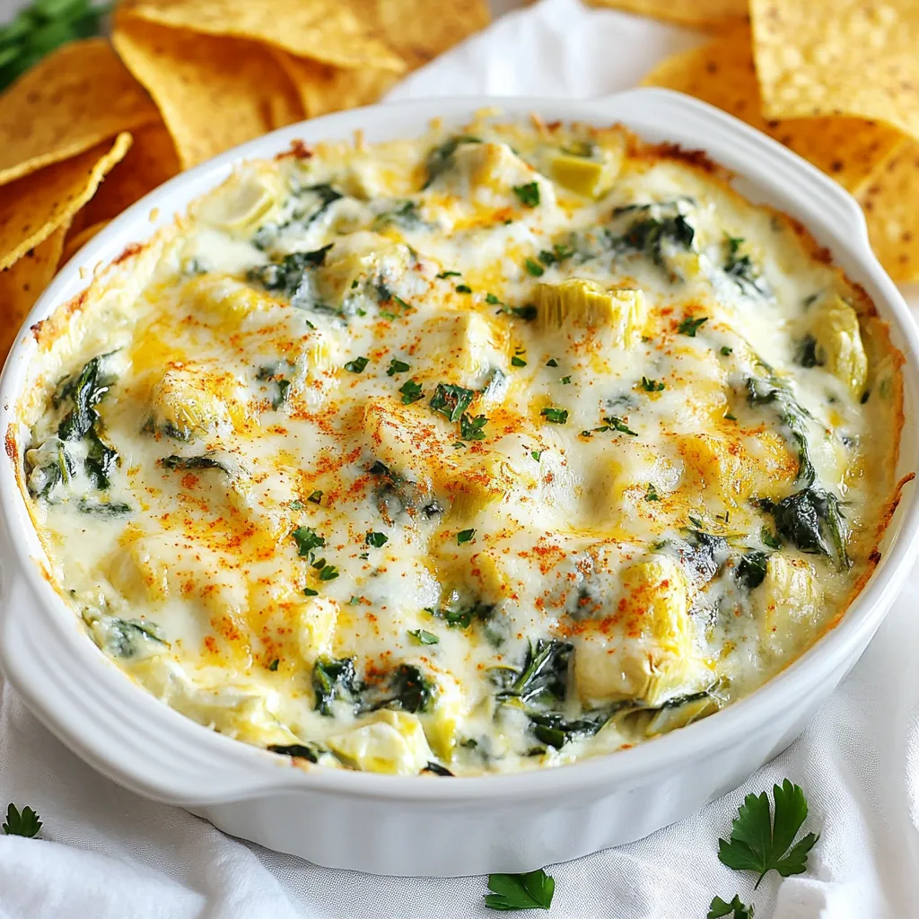 Mouthwatering Cheesy Spinach Artichoke Dip Recipe