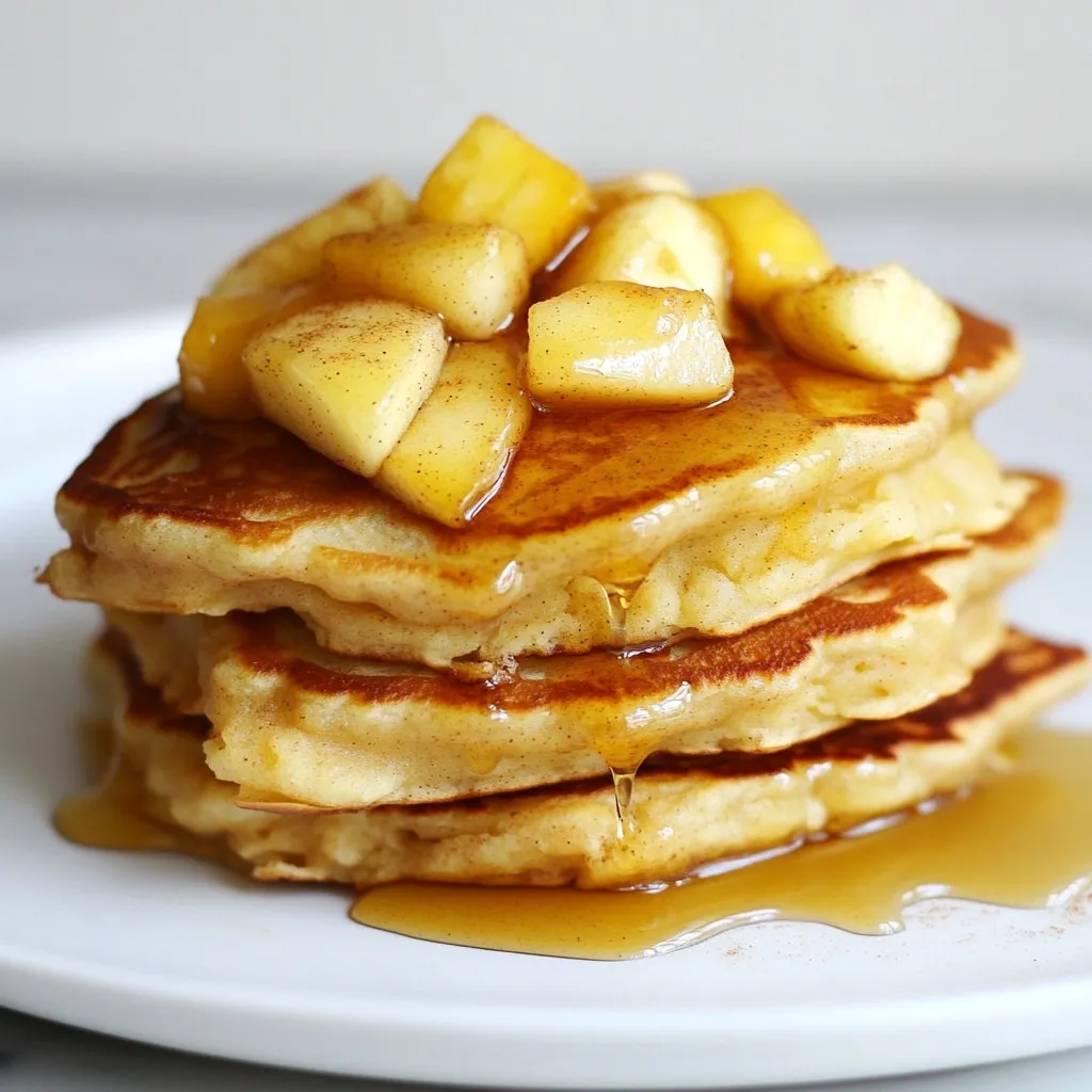 Apple Cinnamon Protein Pancakes Nutritious Breakfast Delight