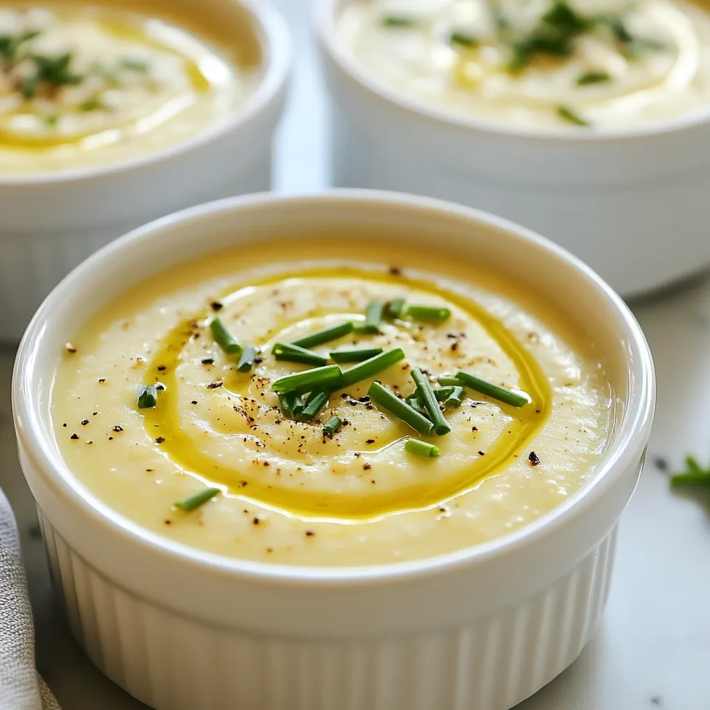 Roasted Garlic Cauliflower Soup Creamy and Flavorful