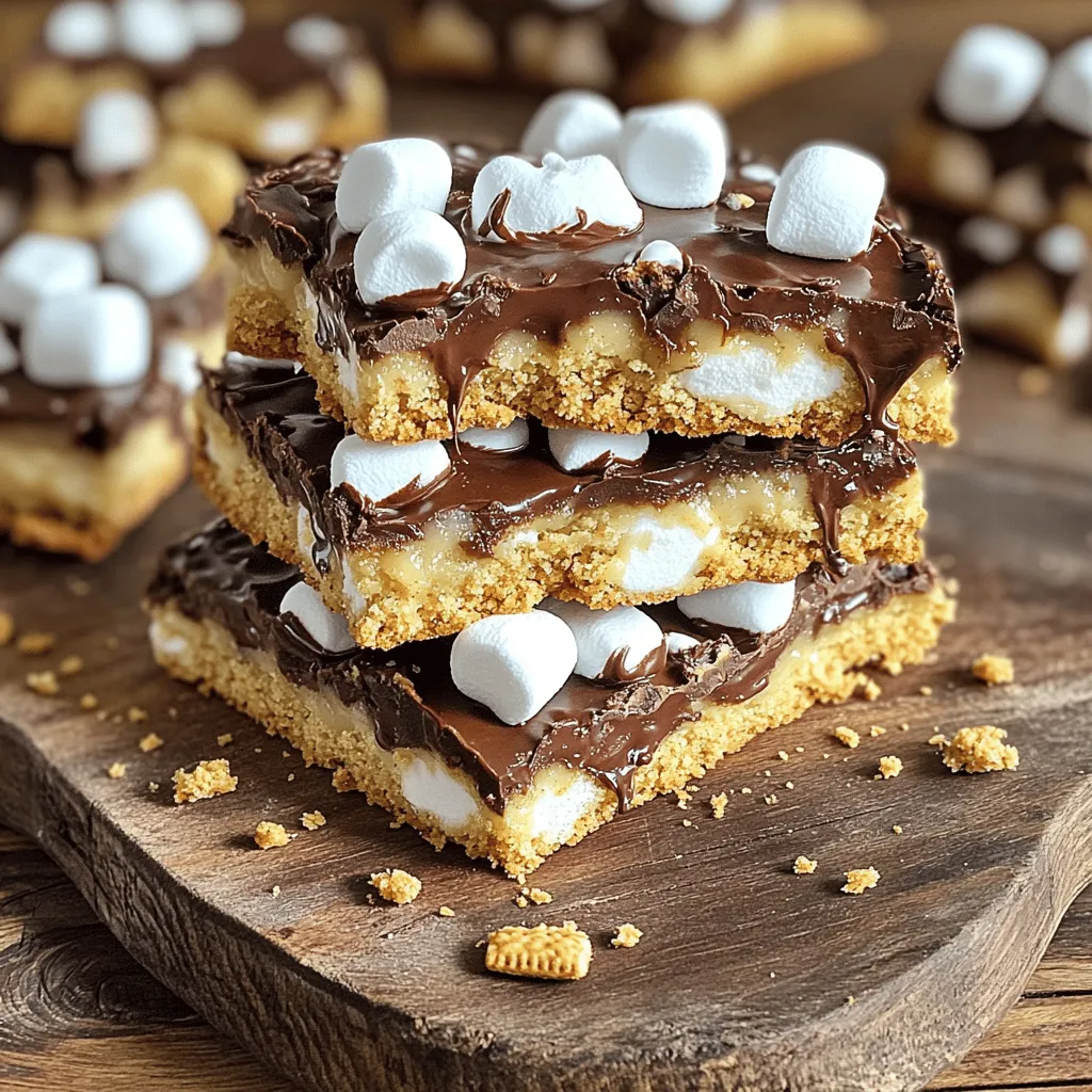 S&#8217;mores Cookie Bars Irresistibly Sweet and Chewy Treat