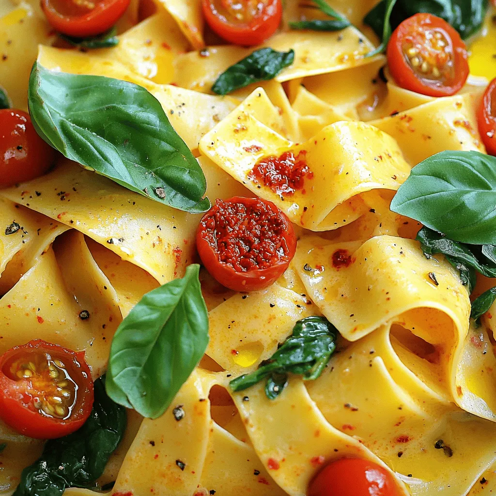 Creamy Calabrian Chili Pappardelle Delight