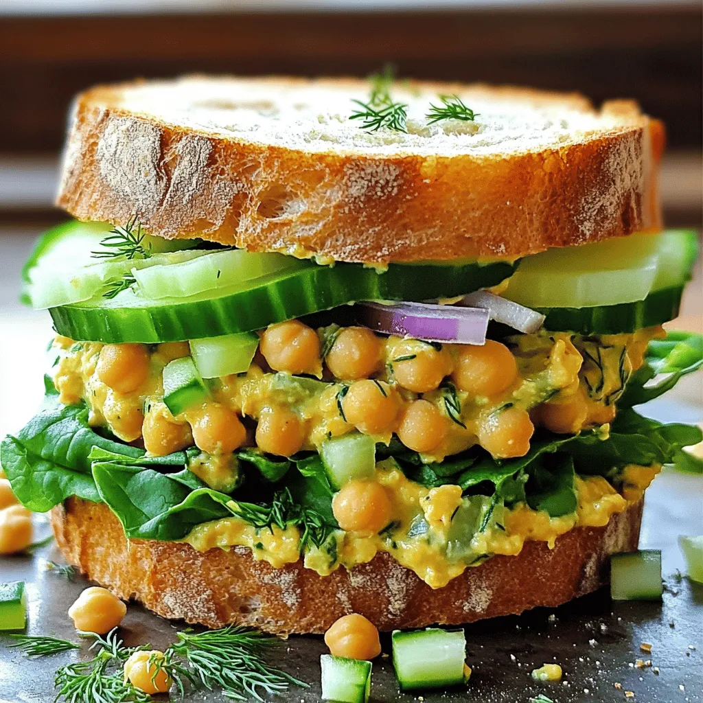 Smashed Chickpea Salad Sandwich Simple and Tasty Meal