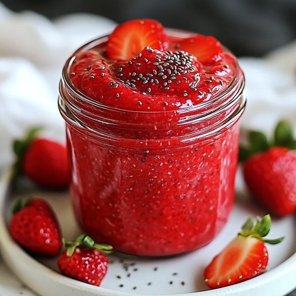 Strawberry Coconut Chia Jam Fresh and Flavorful Spread