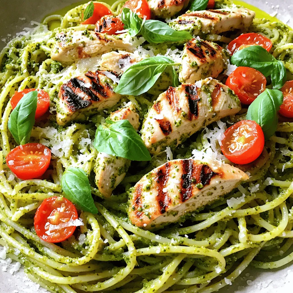 Pesto Pasta with Grilled Chicken Flavorful Delight