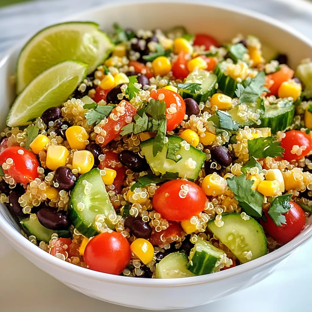 Cilantro Lime Quinoa Salad Fresh and Flavorful Delight