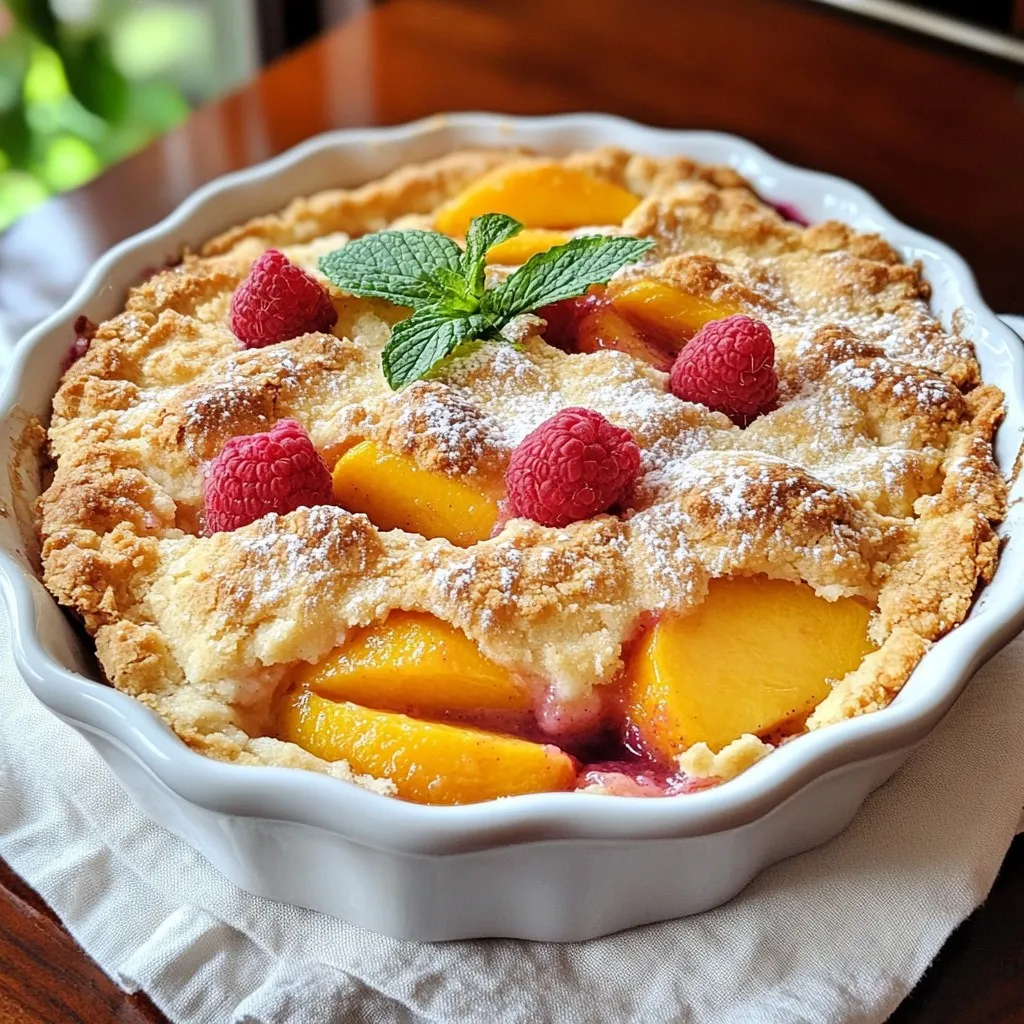 Peach Raspberry Cobbler Delightful Easy Baking Recipe
