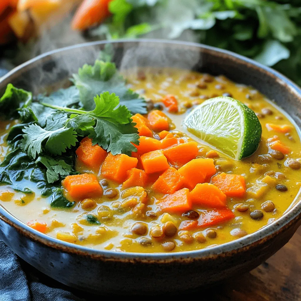 Coconut Curry Lentil Soup Flavorful and Nutritious Delight