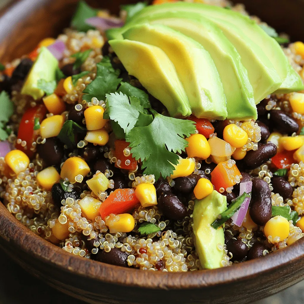 Savory Quinoa and Black Bean Bowl Delightful Meal