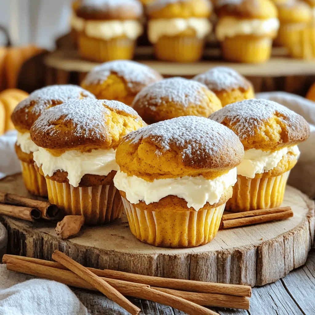 Pumpkin Cream Cheese Stuffed Muffins Perfectly Delicious