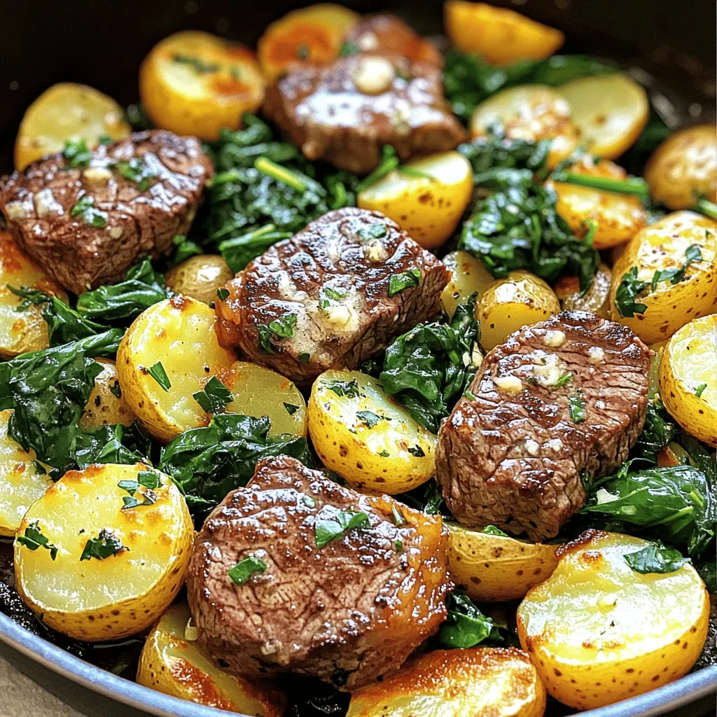 Garlic Butter Steak and Potato Skillet Delight