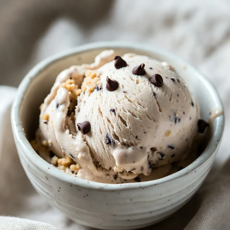 Chocolate Chip Cookie Dough Ice Cream Delightful Treat