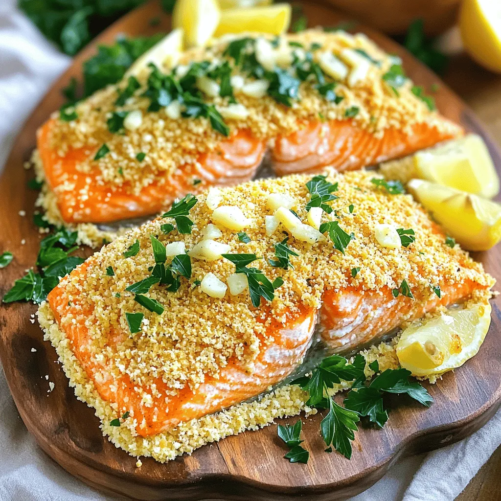 Garlic Parmesan Crusted Salmon Flavorful Dinner Delight
