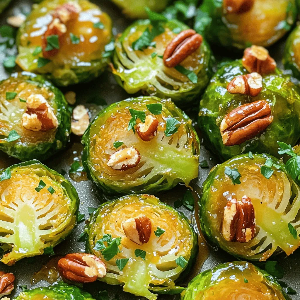 Maple Glazed Brussels Sprouts Savory and Simple Dish