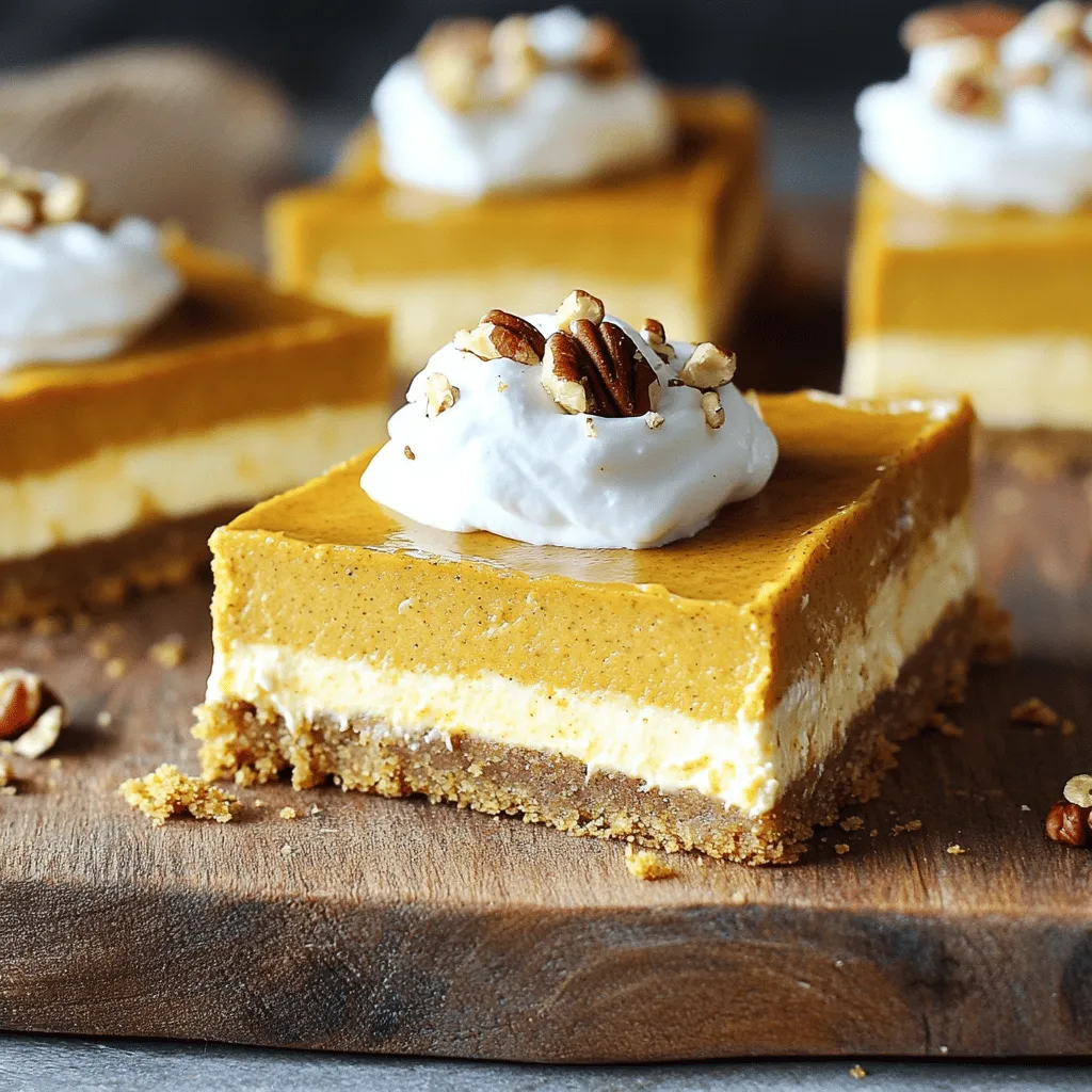 Pumpkin Cheesecake Bars Delicious Fall Dessert Recipe