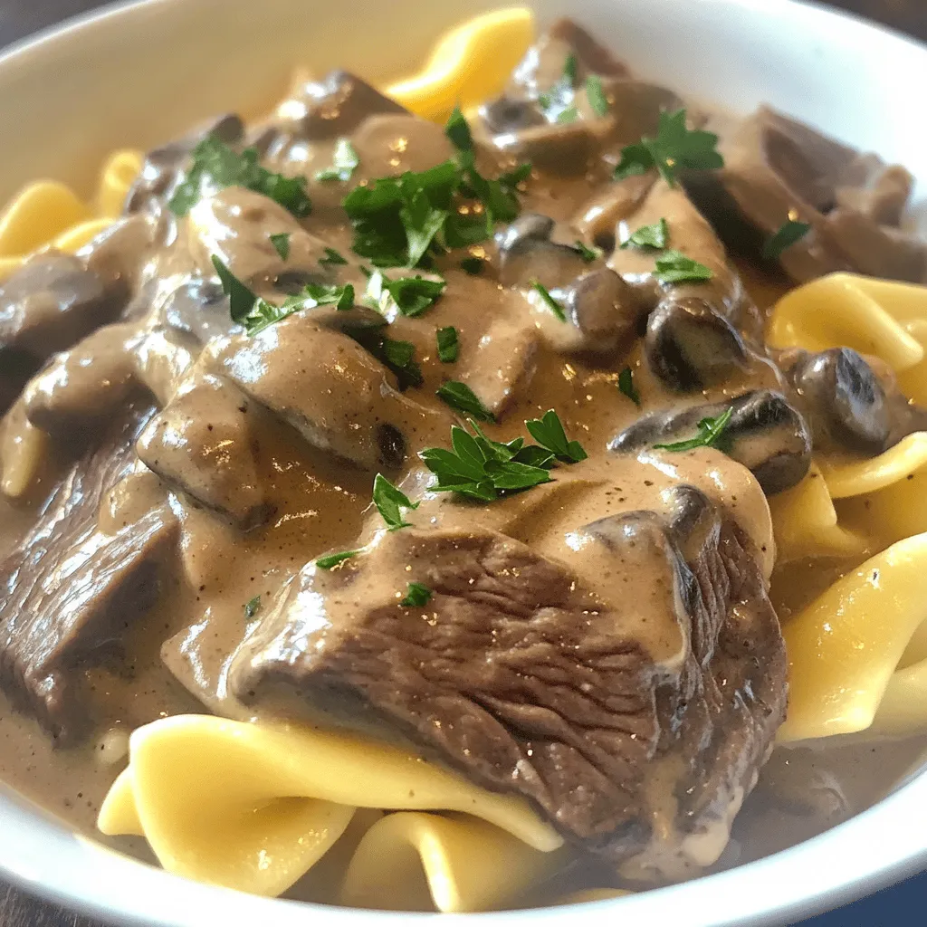 Classic Beef Stroganoff Tasty Comfort Food Dish