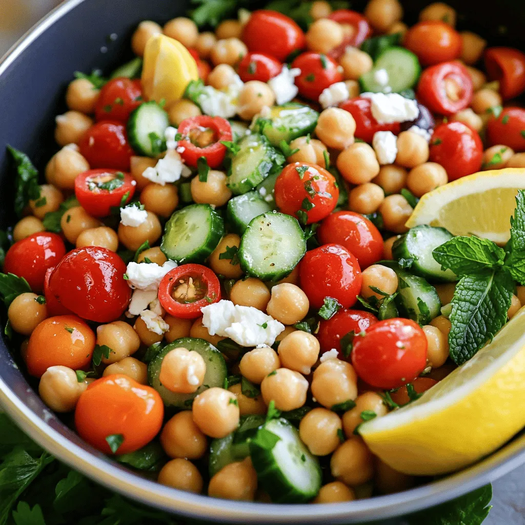 Mediterranean Chickpea Salad Fresh and Flavorful Dish