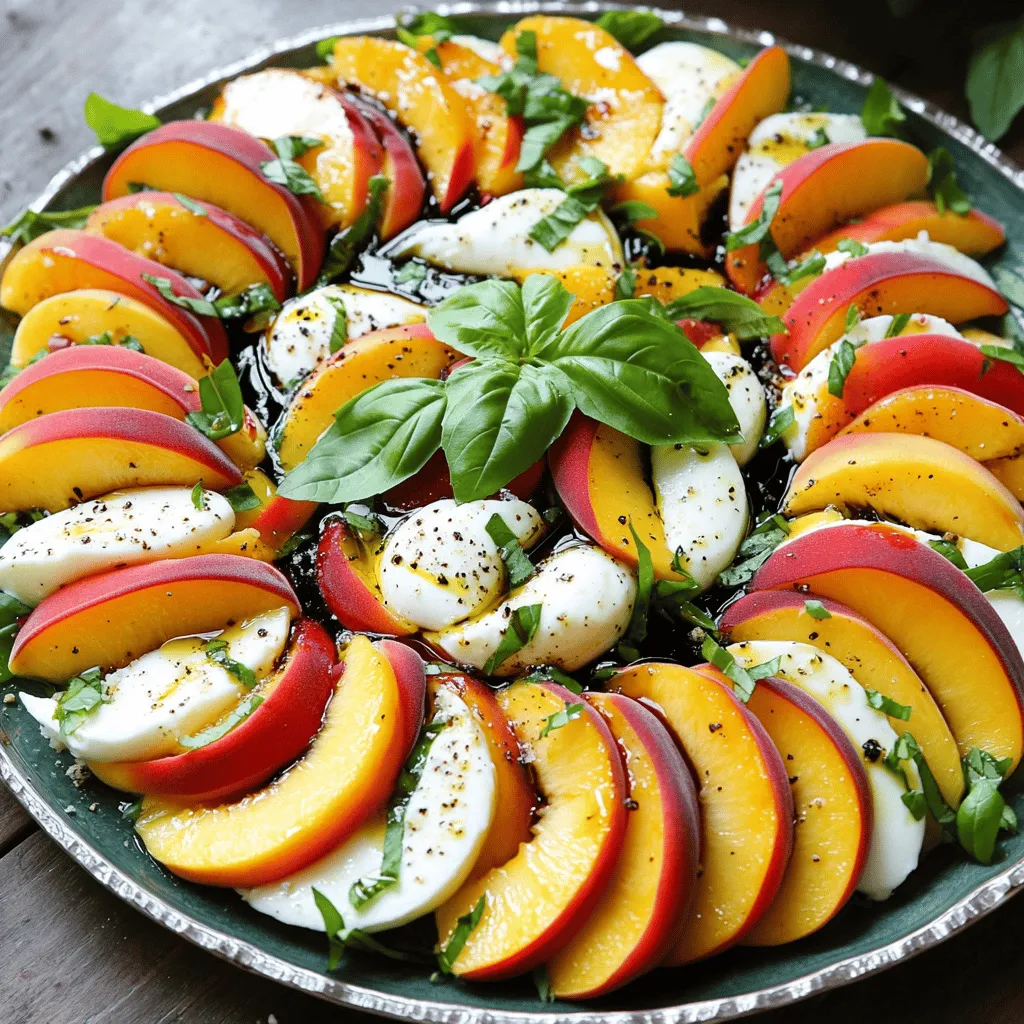 Peach Caprese Salad Fresh and Flavorful Delight