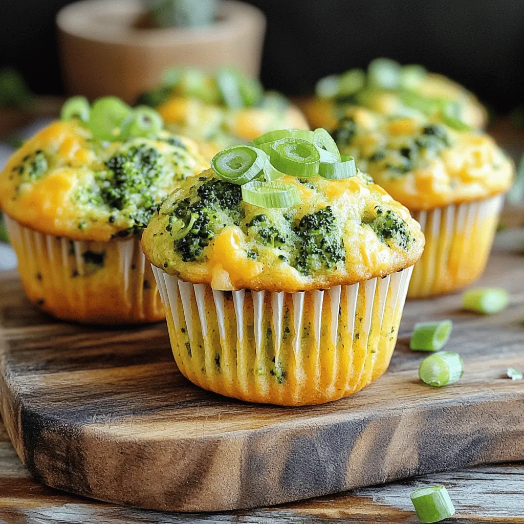 Savory Cheddar and Broccoli Muffins Healthy Delight