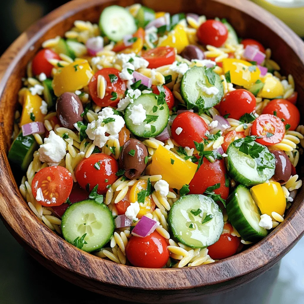 Easy Greek Orzo Salad Refreshing and Light Dish