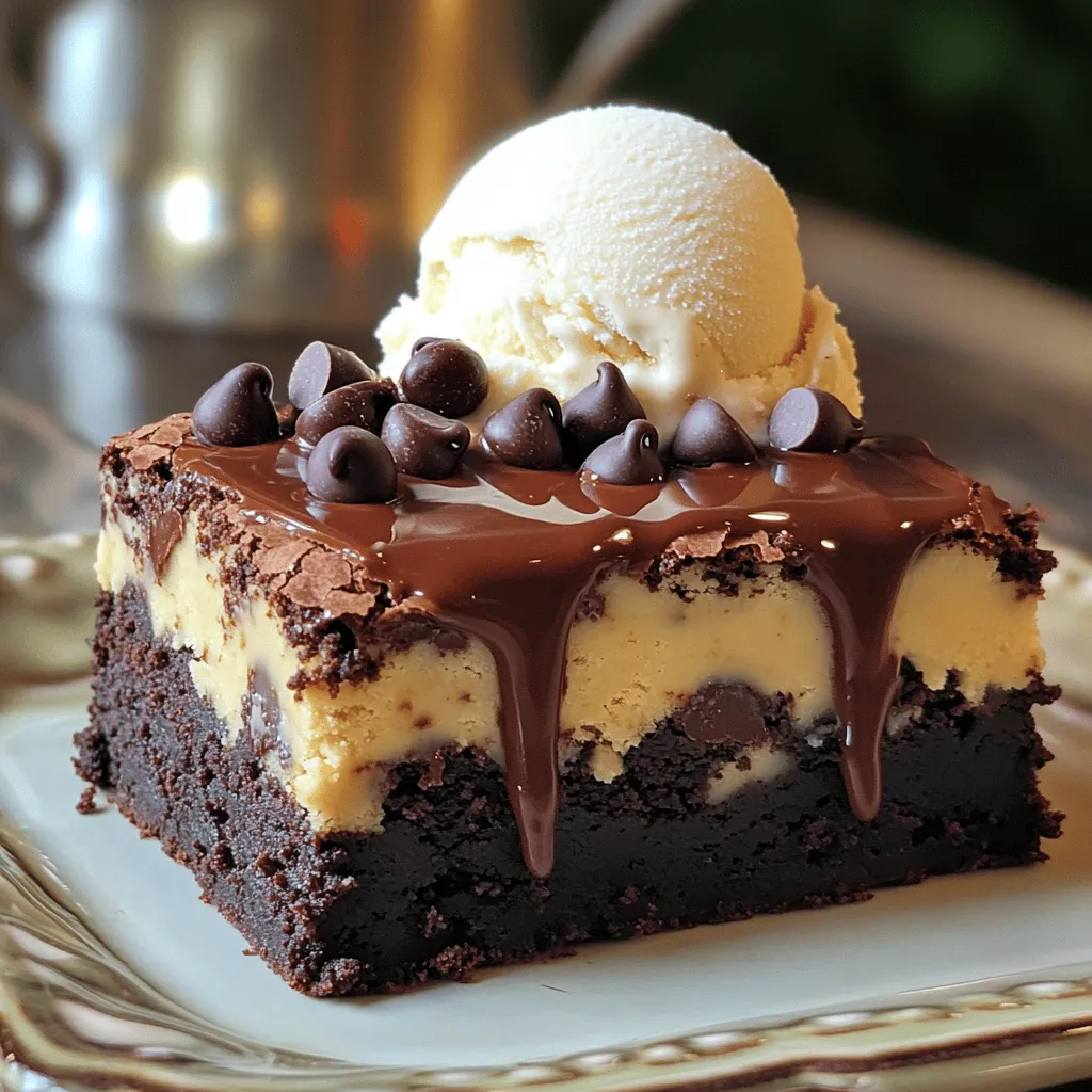 Chocolate Chip Cookie Dough Brownies Decadent Dessert