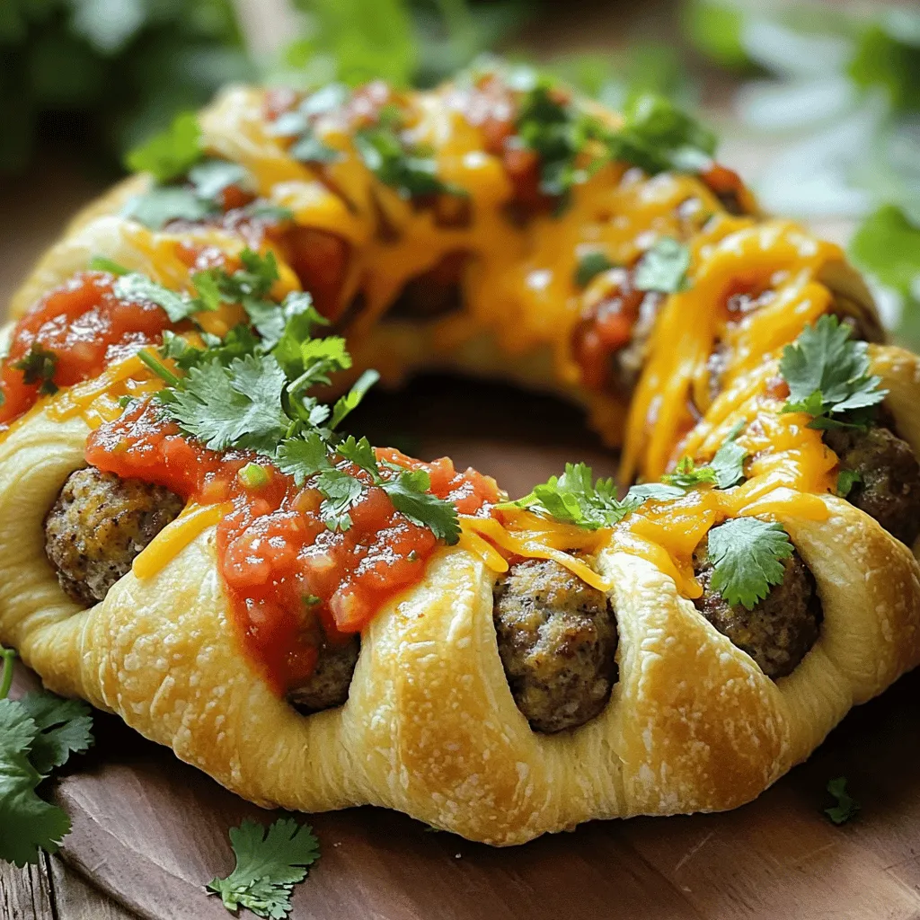 Taco Meatball Ring Tasty and Simple Family Dinner