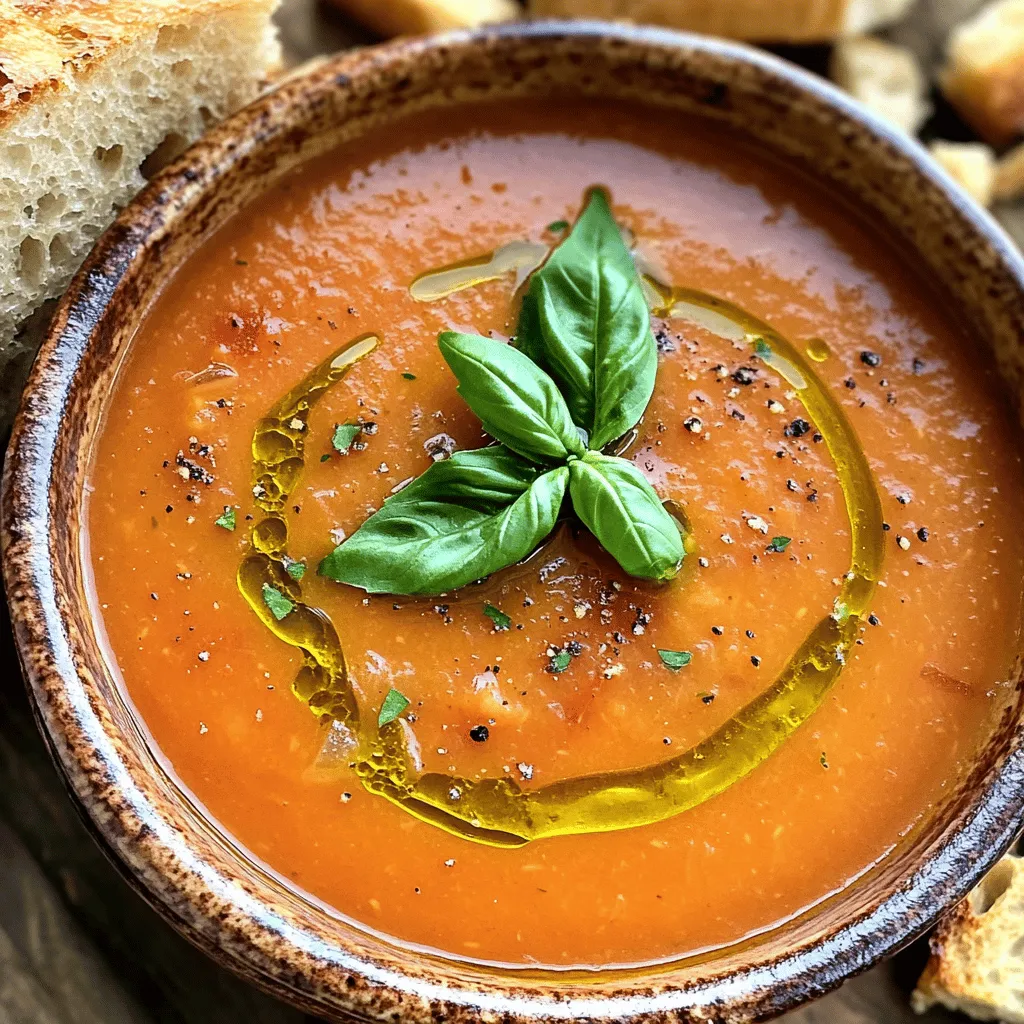 Roasted Tomato Basil Soup Flavorful and Simple Recipe