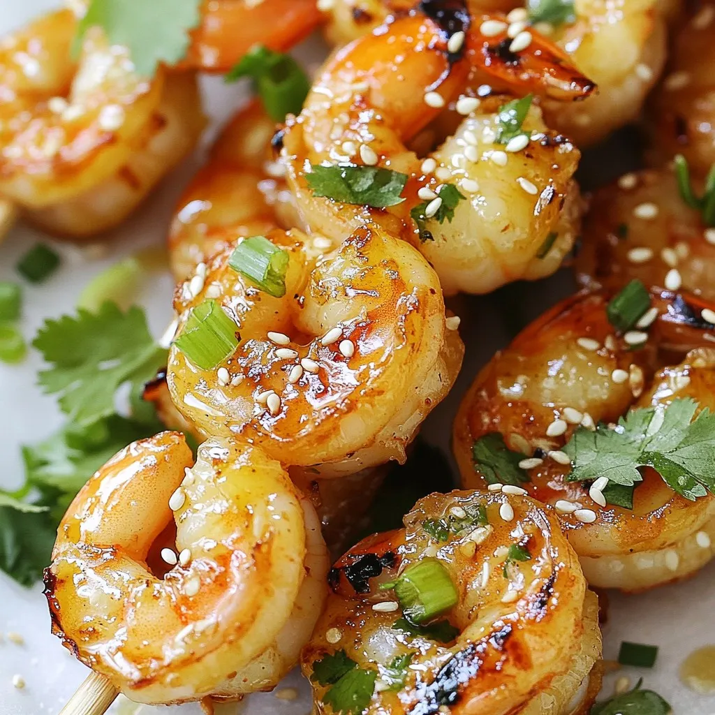 Honey Garlic Shrimp Skewers Quick and Tasty Delight