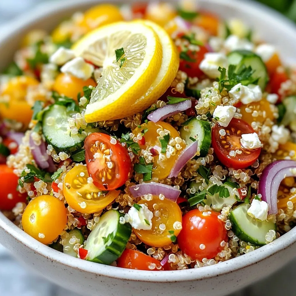 Lemon Garlic Quinoa Salad Fresh and Flavorful Recipe