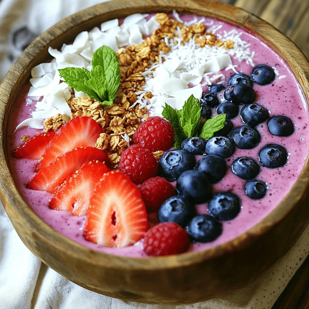 Berry Smoothie Bowl Flavorful and Nutritious Treat