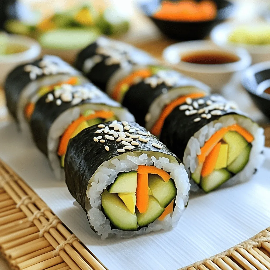 Easy Veggie Sushi Rolls Simple and Healthy Recipe
