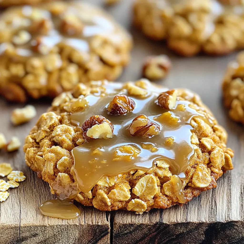 Pumpkin Oatmeal Cookies with Glaze Bakery Delight