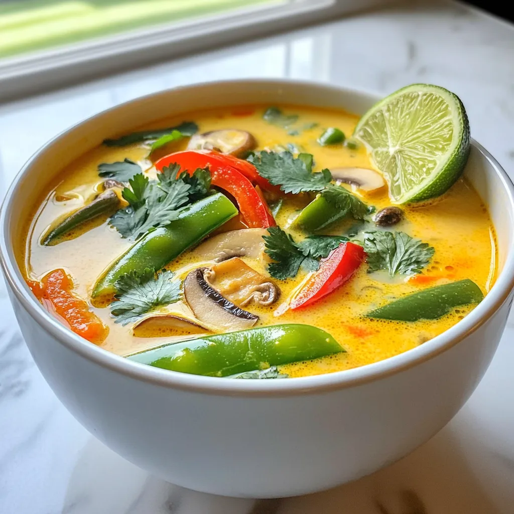 Thai Coconut Curry Soup Flavorful and Simple Recipe