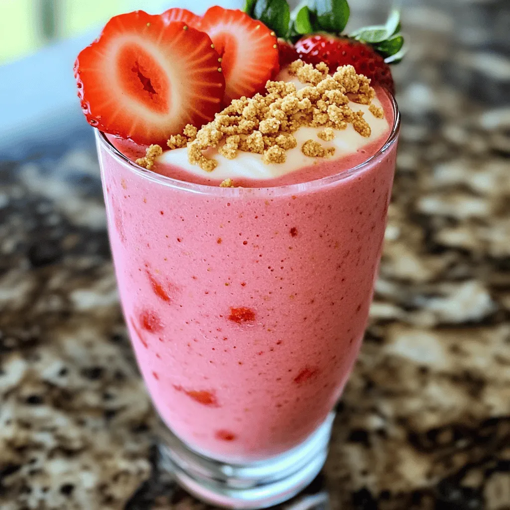 Strawberry Cheesecake Smoothie Refreshing and Creamy
