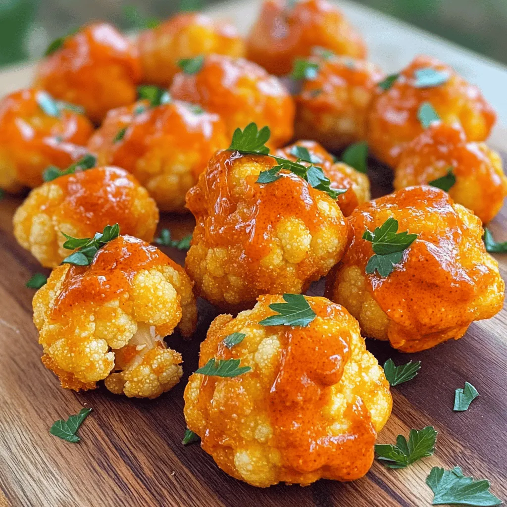 Buffalo Cauliflower Bites Crunchy and Flavorful Snack