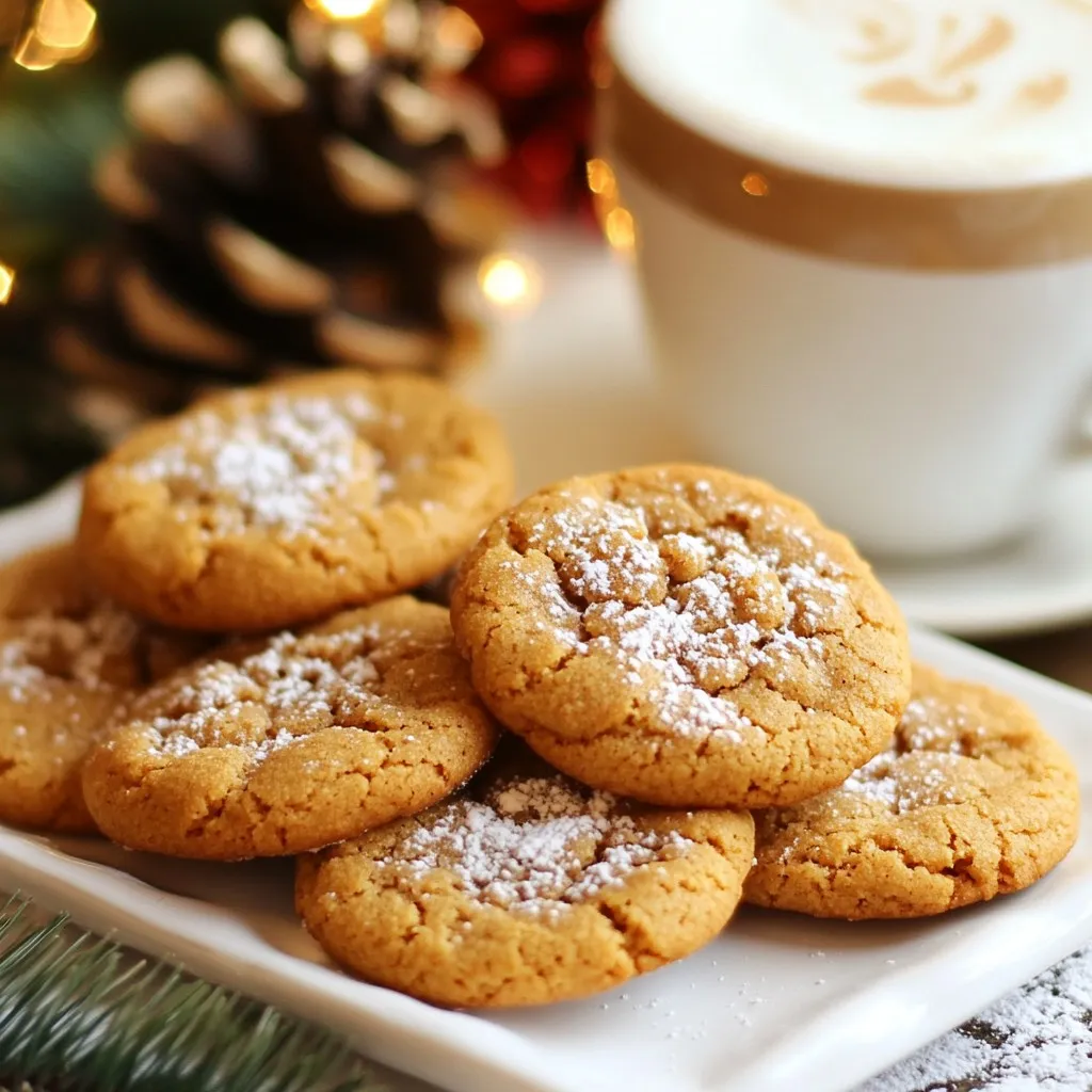 Gingerbread Latte Cookies Delightful Holiday Treat