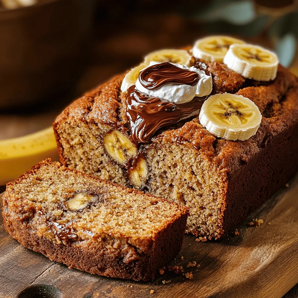 Nutella-Stuffed Banana Bread Delightful and Easy Recipe